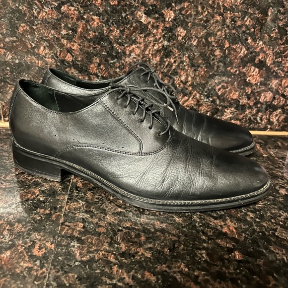 Cole Haan/Nike Air Oxford Black Leather dress shoes retails $198 size 12 - Picture 3 of 12